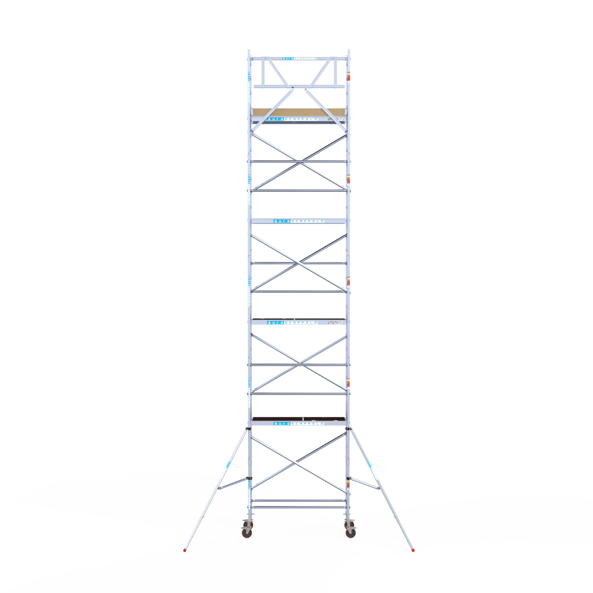 7) Rolsteiger Euroscaffold Basic 0.75 x 1.90 x 10.2m werkhoogte tegen de gevel - Afbeelding 2