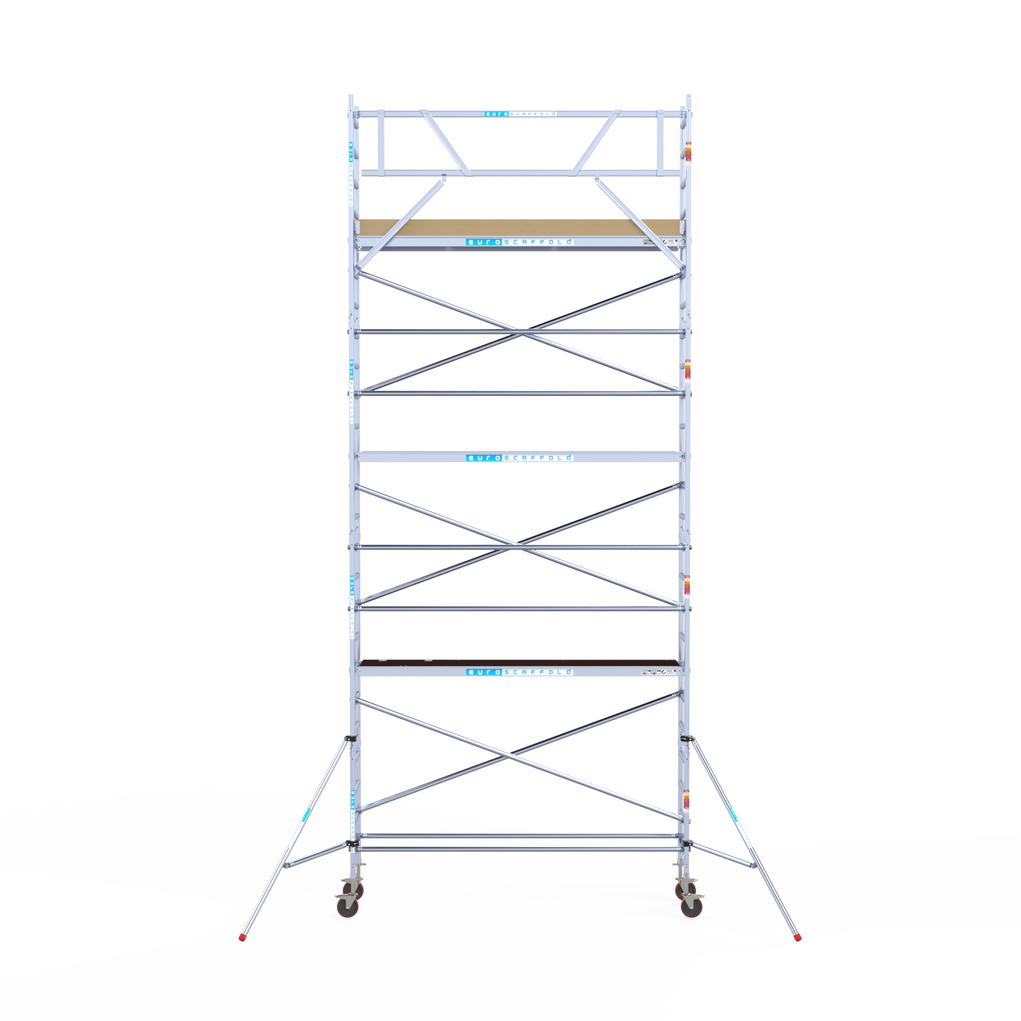 5) Rolsteiger Euroscaffold Basic 0.75 x 3.05 x 8.2m werkhoogte tegen de gevel - Afbeelding 2