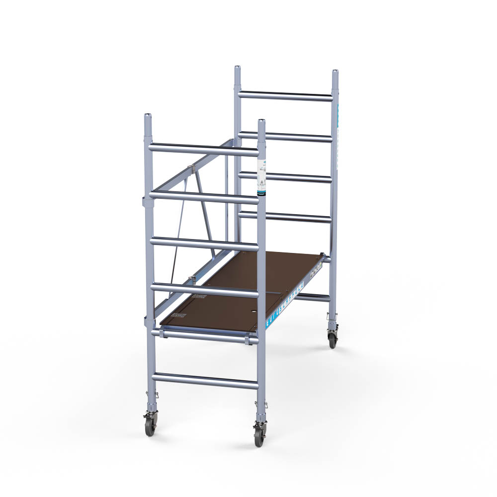 2) Euroscaffold Kamersteiger met luik - werkhoogte 3 mtr - Afbeelding 3