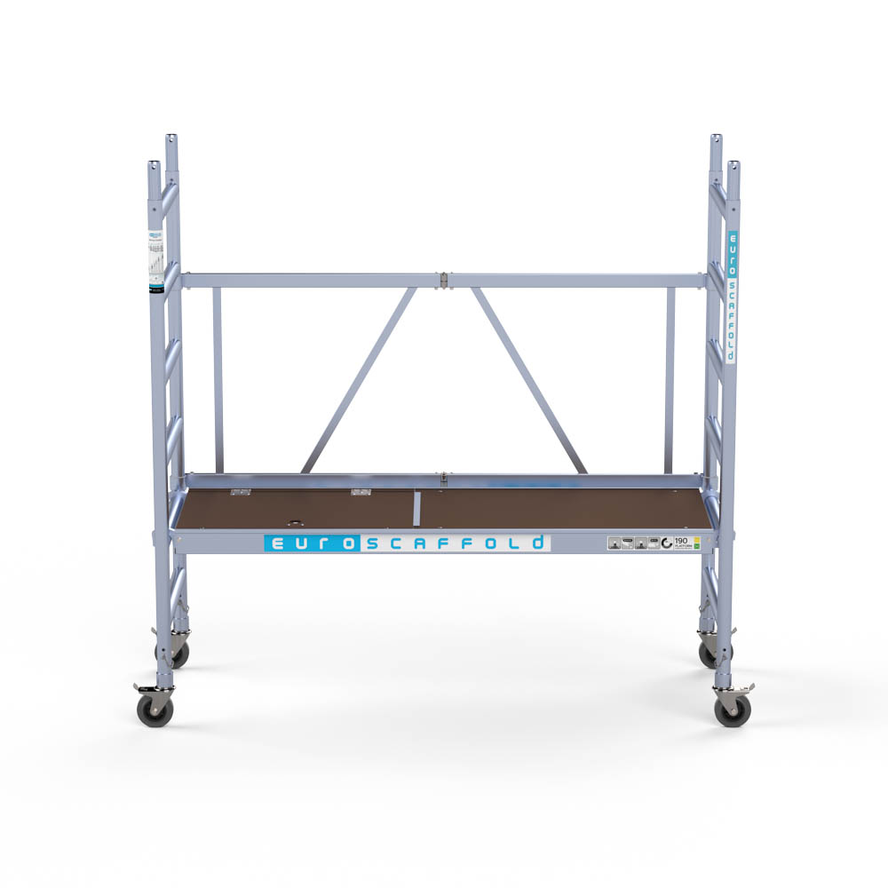 2) Euroscaffold Kamersteiger met luik - werkhoogte 3 mtr - Afbeelding 5