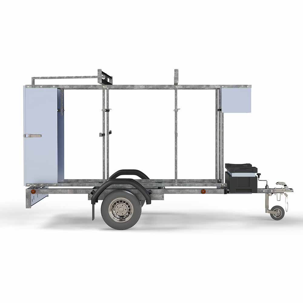 2) Steigeraanhanger 2,5 meter - Afsluitbaar - Afbeelding 3