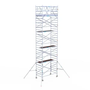 Rolsteiger Euroscaffold vrijstaand 1.35 x 2.50 x 10.2m werkhoogte CARBON uit de FOLDER