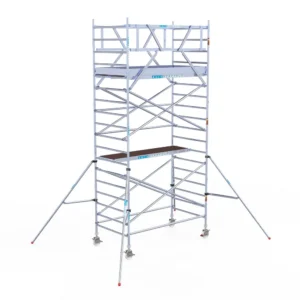 Rolsteiger Euroscaffold vrijstaand 1.35 x 2.50 x 6.2m werkhoogte CARBON uit de FOLDER