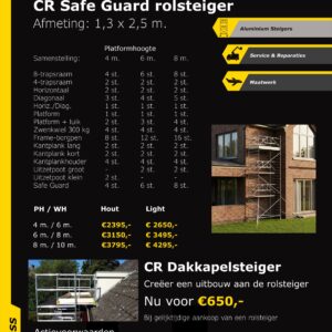 4) Custers CR Rolsteiger Safe Guard 1.3x2.5x8.2m - ACTIE!