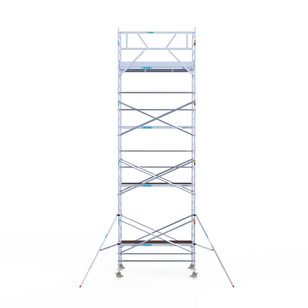 6) Rolsteiger Euroscaffold 1.35 x 2.50 x 9.2m werkhoogte tegen de gevel - Afbeelding 2