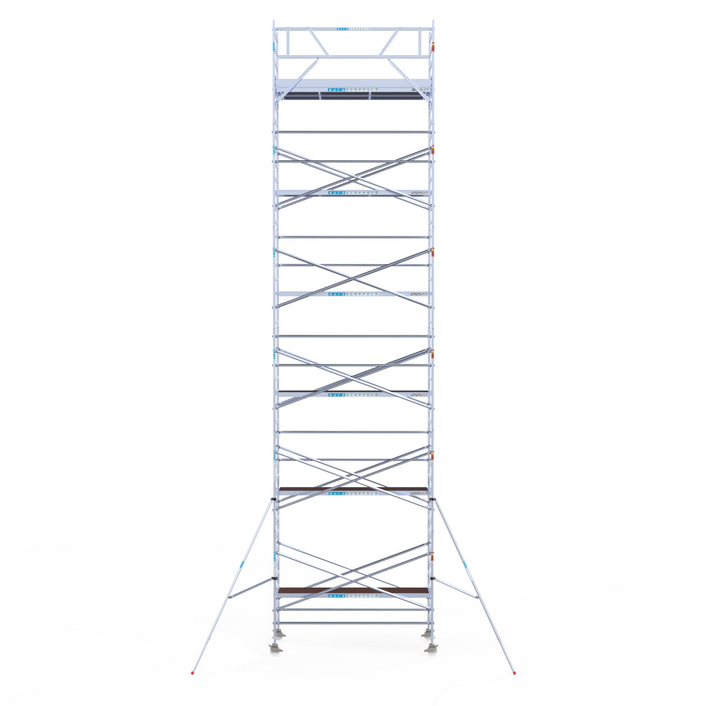 9.1) Rolsteiger Euroscaffold 1.35 x 3.05 x 13.2m werkhoogte tegen de gevel - Afbeelding 2