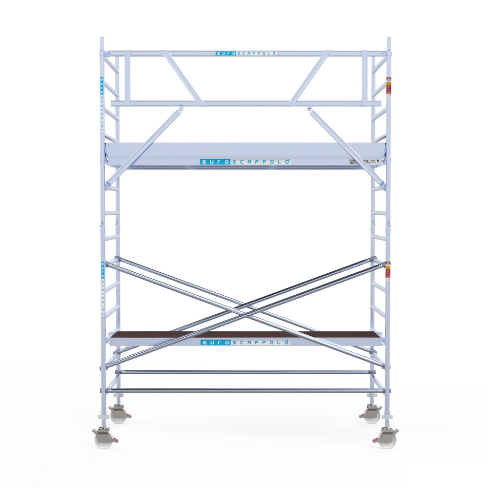 2) Rolsteiger Euroscaffold 1.35 x 3.05 x 5.2m werkhoogte tegen de gevel - Afbeelding 5