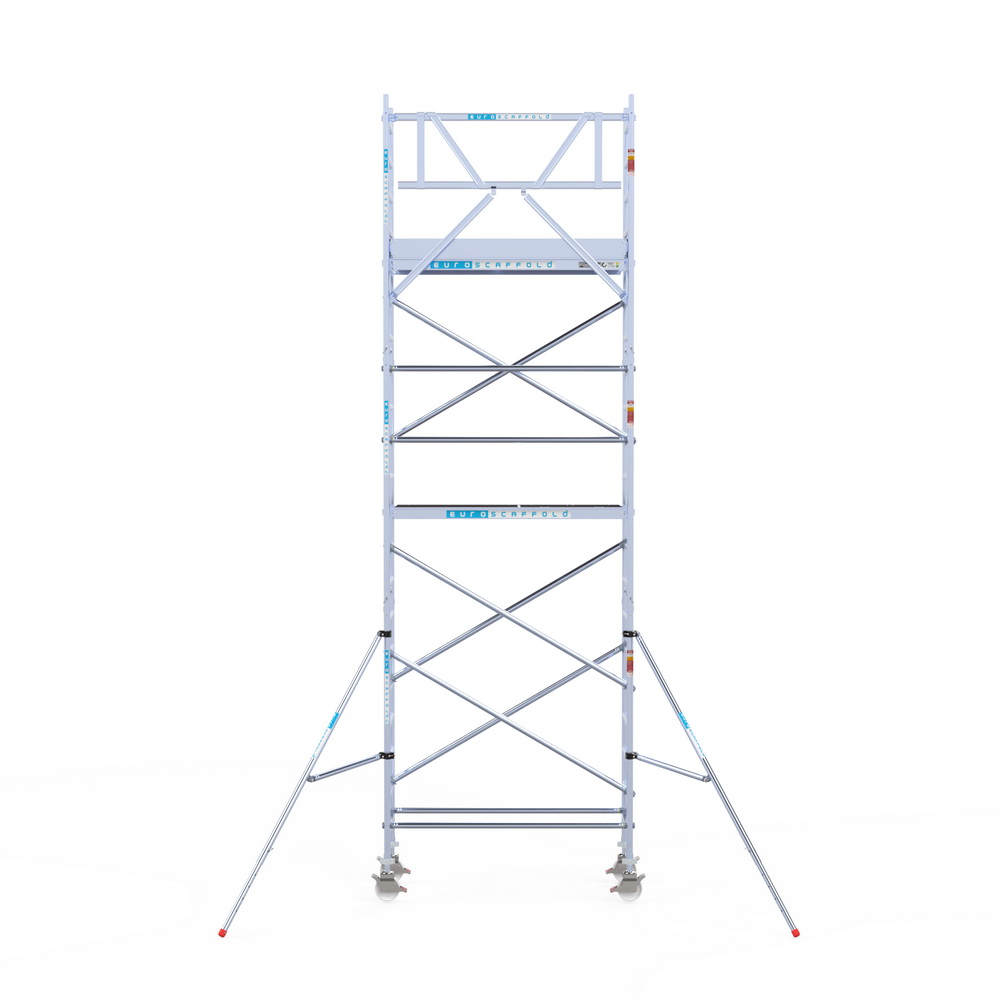 4) Rolsteiger Euroscaffold 0.75 x 1.90 x 7.2m werkhoogte tegen de gevel - Afbeelding 2