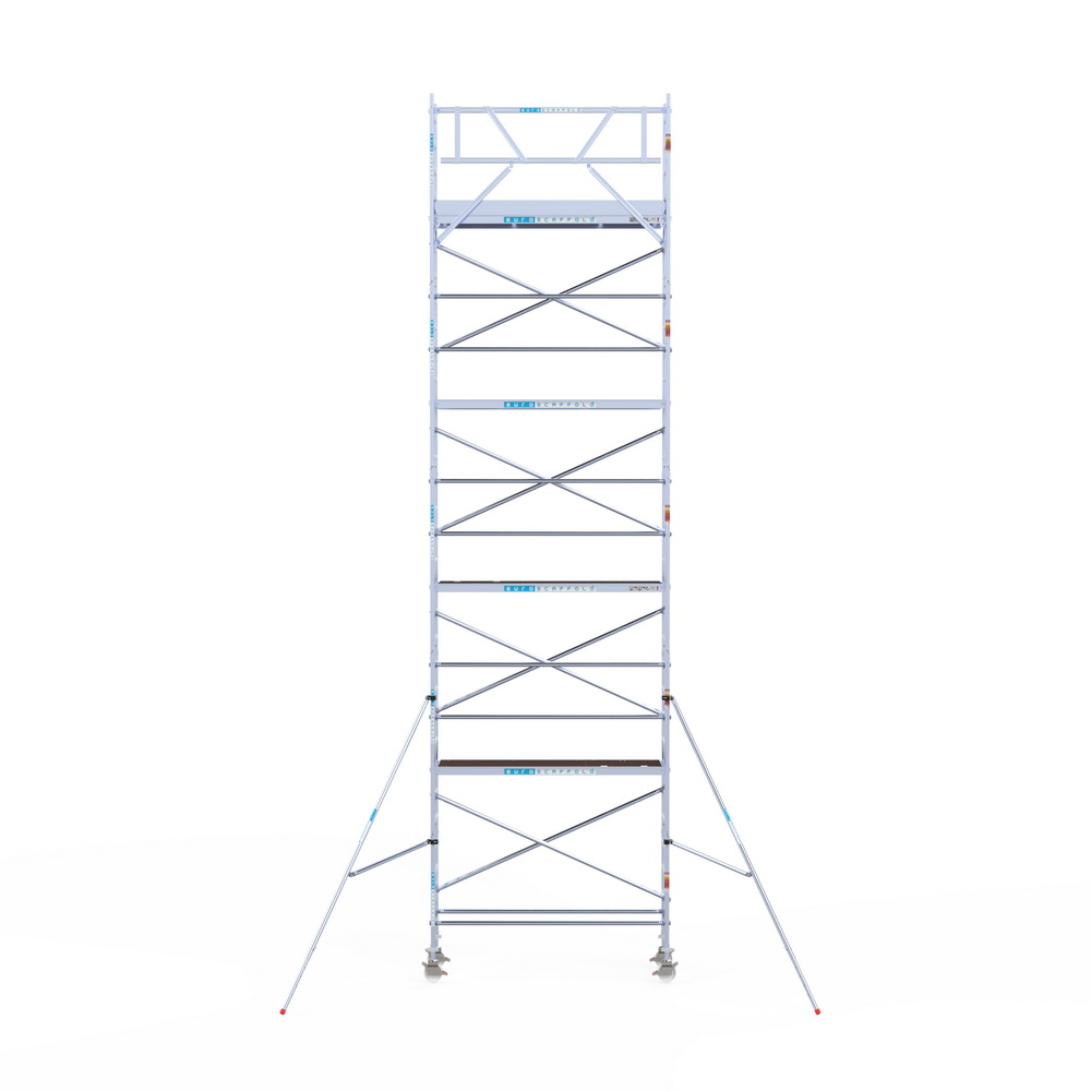 7) Rolsteiger Euroscaffold 0.75 x 2.50 x 10.2m werkhoogte tegen de gevel - Afbeelding 2