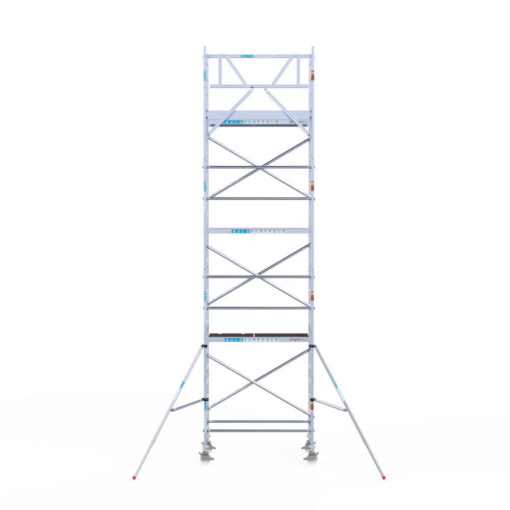 5) Rolsteiger Euroscaffold 0.90 x 1.90 x 8.2m werkhoogte tegen de gevel - Afbeelding 9