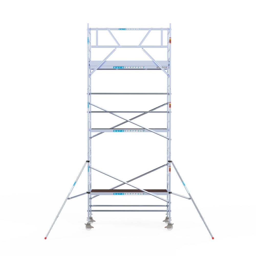 4) Rolsteiger Euroscaffold 0.90 x 2.50 x 7.2m werkhoogte tegen de gevel - Afbeelding 2