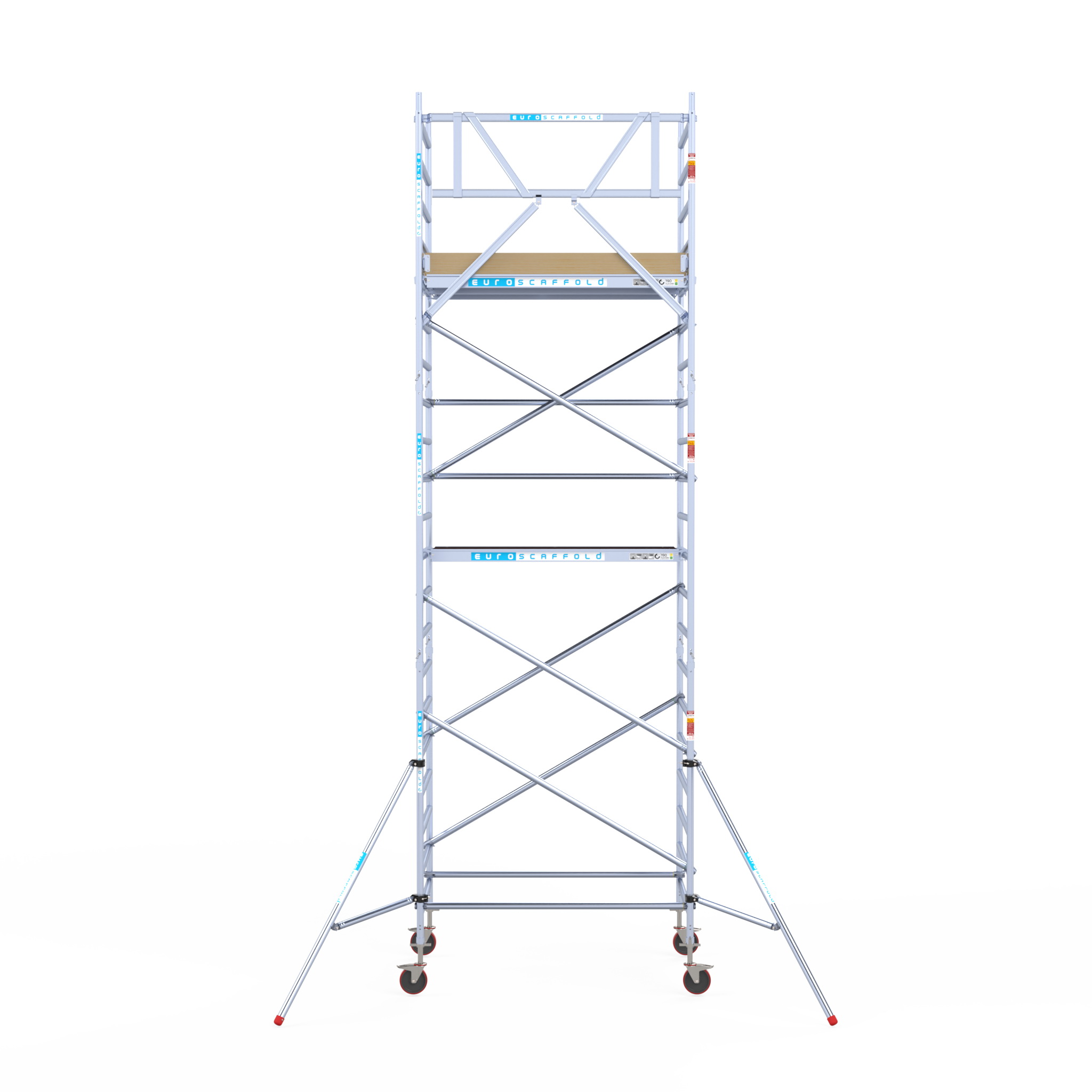 4) Rolsteiger Euroscaffold Basic 1.35 x 1.90 x 7.2m werkhoogte tegen de gevel - Afbeelding 2
