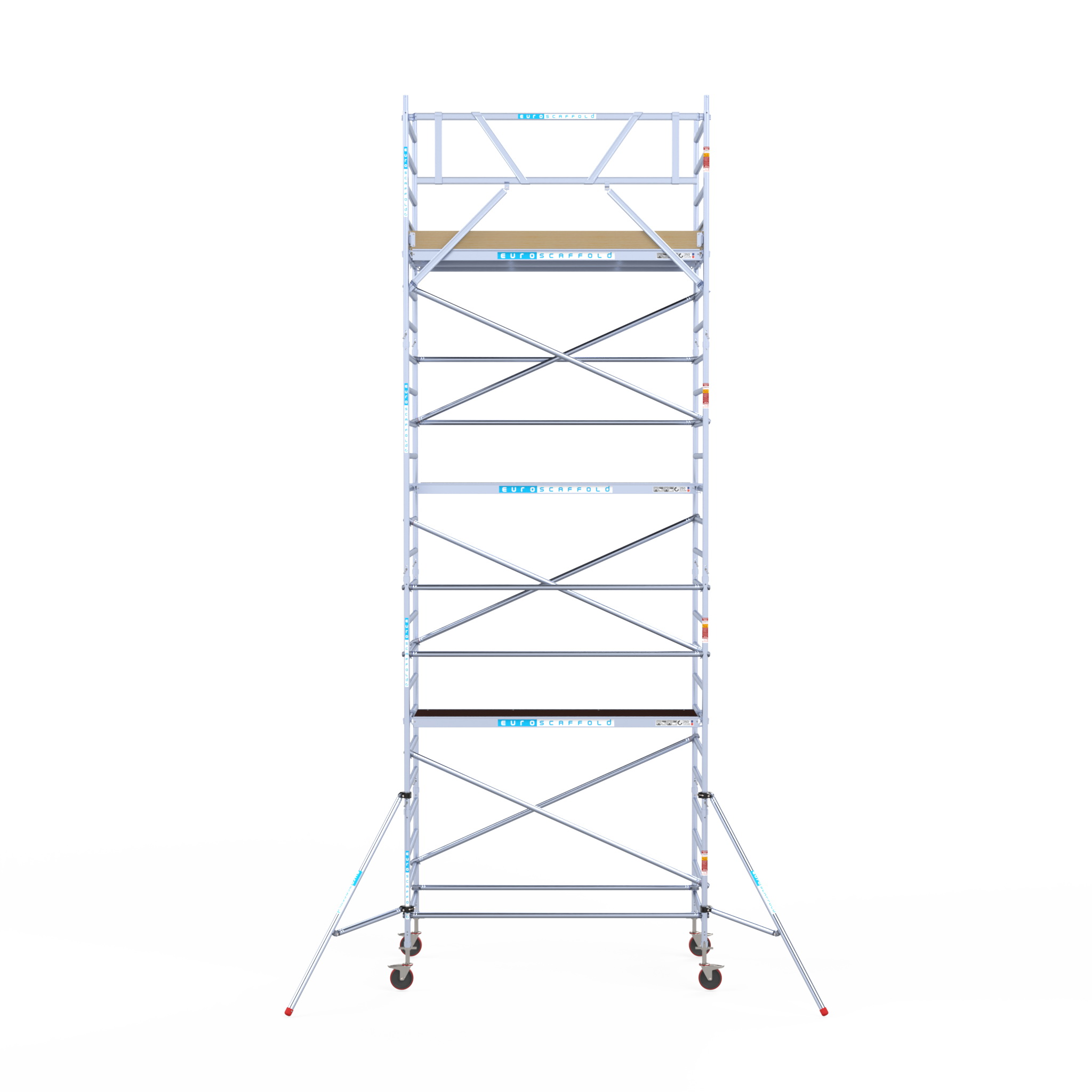 5) Rolsteiger Euroscaffold Basic 1.35 x 2.50 x 8.2m werkhoogte tegen de gevel - Afbeelding 2