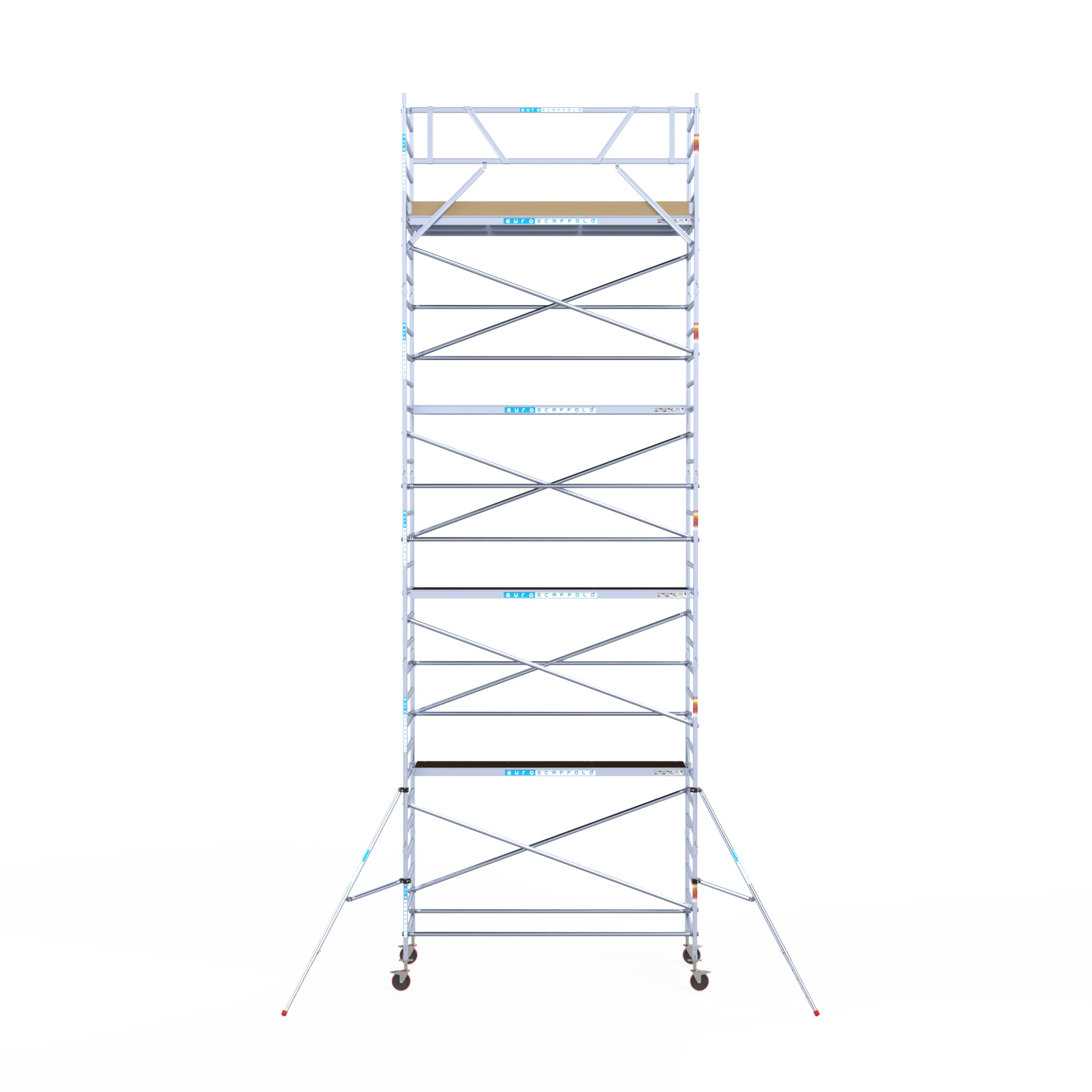 7) Rolsteiger Euroscaffold Basic 1.35 x 3.05 x 10.2m werkhoogte tegen de gevel - Afbeelding 2