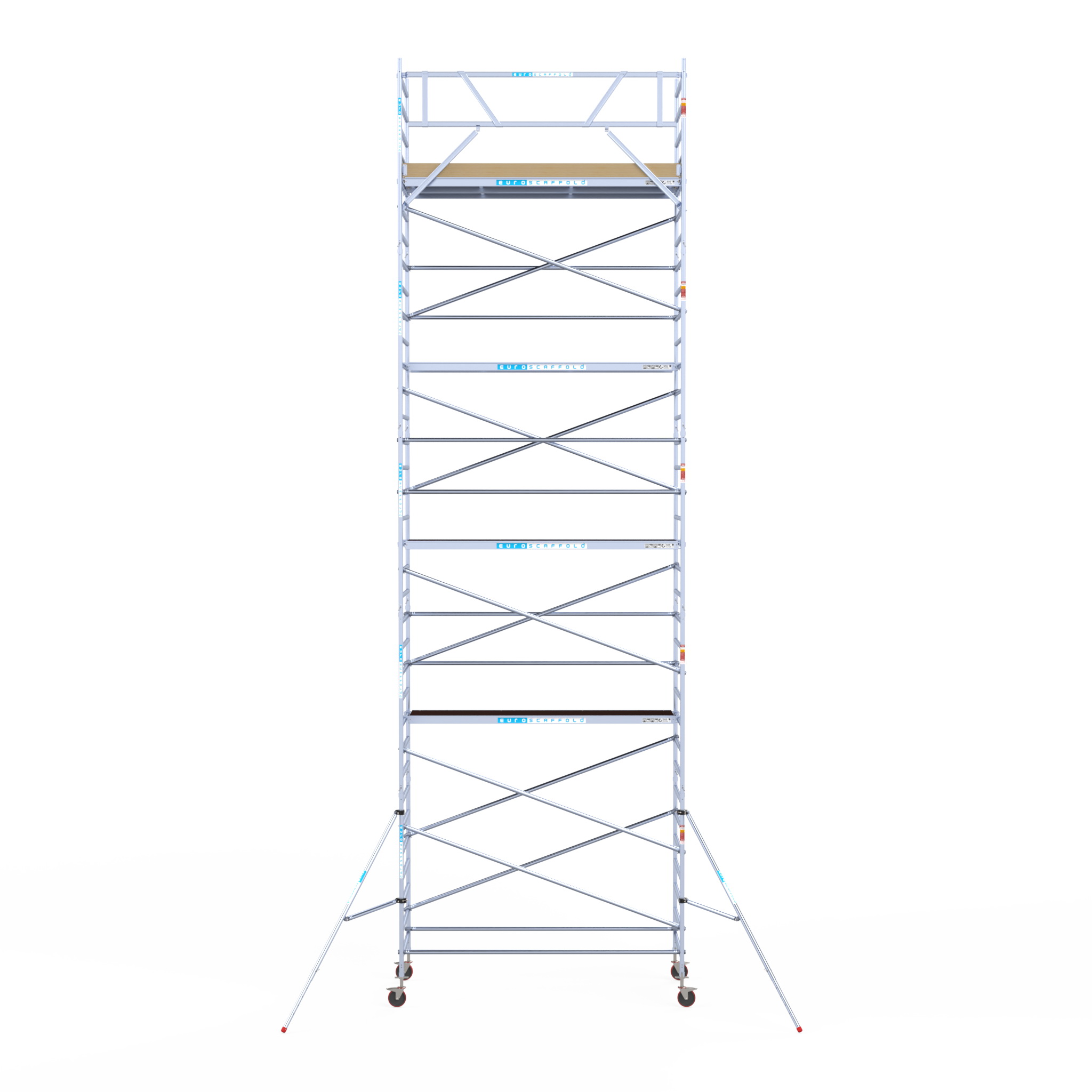 8) Rolsteiger Euroscaffold Basic 1.35 x 3.05 x 11.2m werkhoogte tegen de gevel - Afbeelding 2